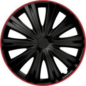 Комплект колпаков на колеса Argo Giga R цвет черный + красный