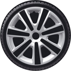 Комплект колпаков на колеса Argo VR серебристый + черный