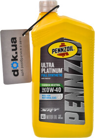 Моторное масло Pennzoil Ultra Platinum 0W-40 синтетическое