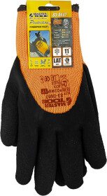 Рукавички робочі MasterTool трикотажні зі спіненим латексним покриттям помаранчеві