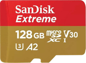 Карта памяти SanDisk Extreme microSDXC 128 ГБ с SD-адаптером