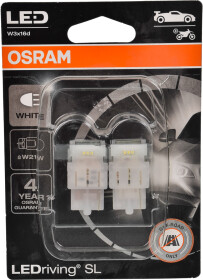 Автолампа Osram LEDriving W21W W3x16d 2,5 W 7505DWP-02B