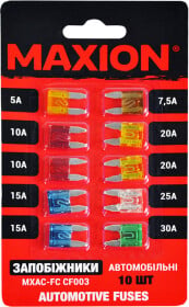 Набір запобіжників Maxion FСCF003 FN mini 10 шт.