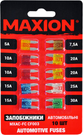 Набір запобіжників Maxion FСCF003 FN mini 10 шт.