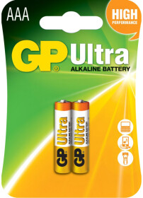 Батарейка GP Ultra Alkaline 24AU-S2 AAA (мизинчиковая) 1,5 V 2 шт