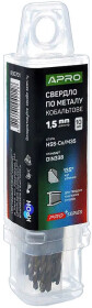 Сверло Apro спиральное по металлу ProSeries 830701 1.5 мм