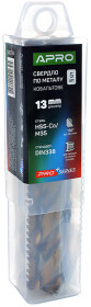 Свердло Apro спіральне по металу ProSeries 830734 13 мм