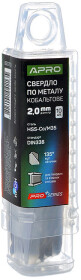 Сверло Apro спиральное по металлу ProSeries 830703 2 мм