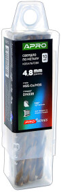 Свердло Apro спіральне по металу ProSeries 830715 4.8 мм