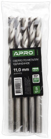 Свердло Apro спіральне по металу 812017 11 мм