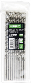 Сверло Apro спиральное по металлу 812003 3 мм