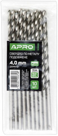 Сверло Apro спиральное по металлу 812006 4 мм