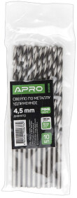 Свердло Apro спіральне по металу 812008 4.5 мм