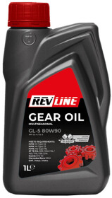 Трансмиссионное масло Revline Gear Oil GL-5 80W-90 минеральное