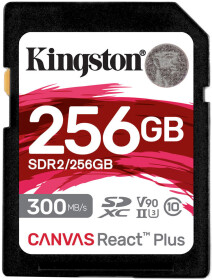 Карта пам’яті Kingston Canvas React Plus SDXC 256 ГБ