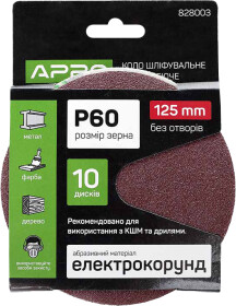 Круг шлифовальный Apro 828003 P60 по металлу и дереву