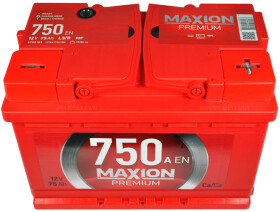 Аккумулятор Maxion 6 CT-75-R Premium TR 5752185