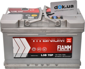Аккумулятор Fiamm 6 CT-75-R Titanium Pro L3B-75P