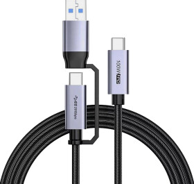 Кабель 2 в 1 XoKo XK-SC-3-100W USB - USB type-C - USB type-C 2 м