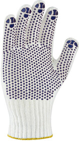 Рукавички робочі Doloni Лайт трикотажні з покриттям ПВХ білі