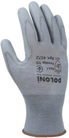Перчатки рабочие Doloni D-Flex трикотажные с полиуретановым покрытием серые