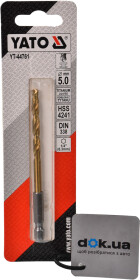 Сверло Yato спиральное по металлу YT-44761 5 мм