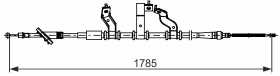 Трос ручного тормоза Bosch 1987482741