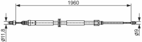 Трос ручного тормоза Bosch 1 987 482 432