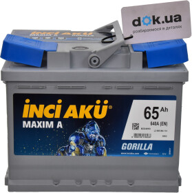 Акумулятор Inci Aku 6 CT-65-L Maxim A Gorilla L2065064113