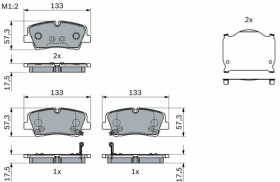 Тормозные колодки Bosch 0986424430