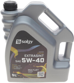 Моторное масло Solgy Extrasint Multijet 5W-40 синтетическое