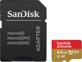 Карта пам’яті SanDisk Extreme microSDXC 64 ГБ з SD-адаптером