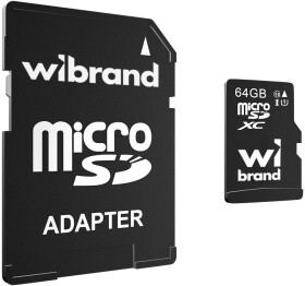 Карта пам’яті Wibrand microSDXC 64 ГБ з SD-адаптером