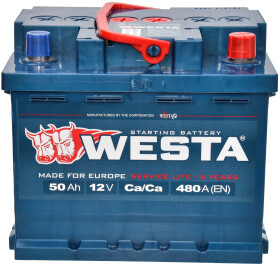 Аккумулятор Westa 6 CT-50-L WPR5001LB1