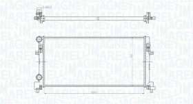 Радиатор охлаждения двигателя Magneti Marelli 350213166200