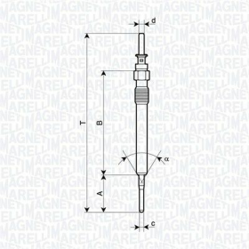 Свічка розжарювання Magneti Marelli 062900130304