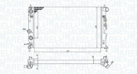 Радиатор охлаждения двигателя Magneti Marelli 350213190300