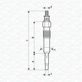 Свеча накала Magneti Marelli 062900126304