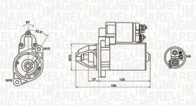 Стартер Magneti Marelli 063721283010