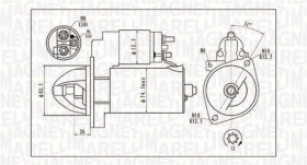 Стартер Magneti Marelli 063721410010