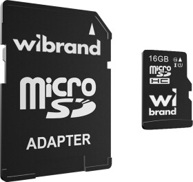 Карта пам’яті Wibrand microSDHC 16 ГБ з SD-адаптером