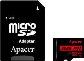 Карта пам’яті Apacer R100 microSDHC 32 ГБ з SD-адаптером