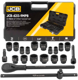 Набор торцевых головок и комплектующих JCB JCB-6213-9MPB 3/4