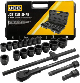 Набор торцевых головок и комплектующих JCB JCB-6213-5MPB 3/4