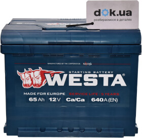 Аккумулятор Westa 6 CT-65-L Premium WPR6501L2