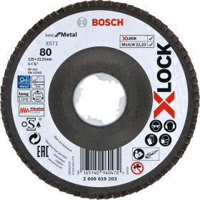 Круг зачисний Bosch X-Lock Best for Metal 2608619203 125 мм