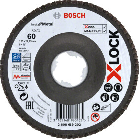 Круг зачисний Bosch X-Lock Best for Metal 2608619202 125 мм