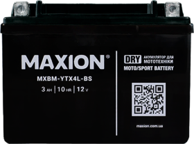 Аккумулятор Maxion 6 CT-3-R MXBM-YTX4L-BS_DRY