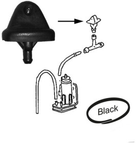Форсунка системи склоочисника JP Group 1198700100
