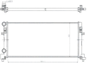 Радиатор охлаждения двигателя Magneti Marelli 350213166200